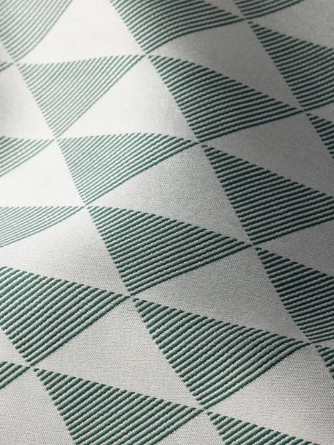 Prada Symbole-pattern silk scarf - Neutrals