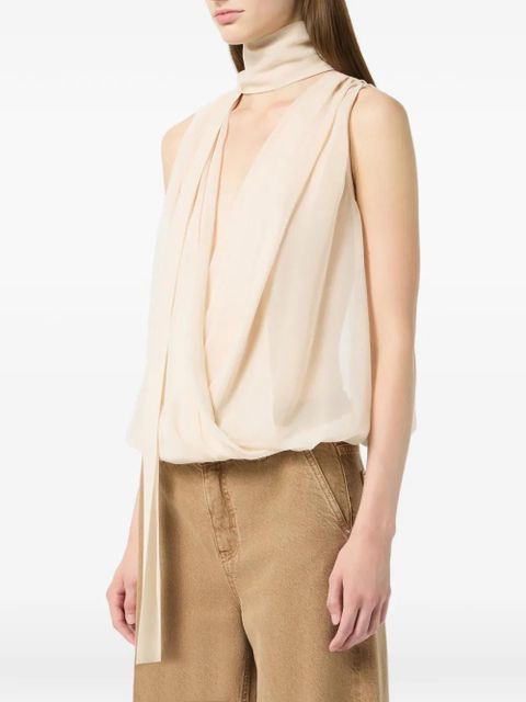 Blumarine fusciacca draped top - Neutrals