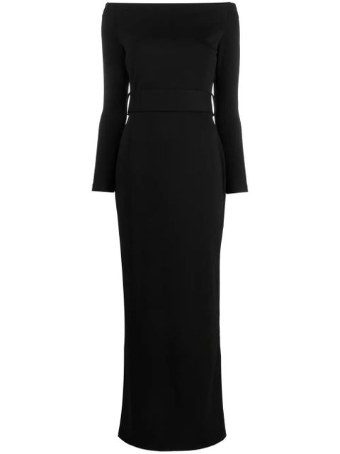 Solace London long-sleeve long dress - Black - zdjęcie produktu nr 1