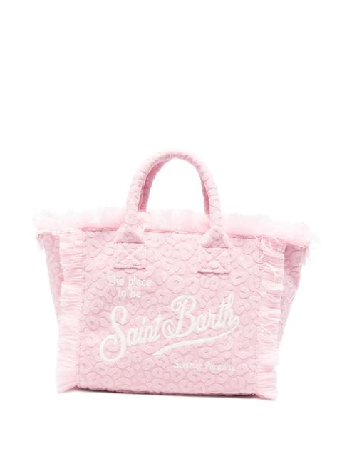 MC2 Saint Barth fringed-trim tote bag - Pink - zdjęcie produktu nr 1