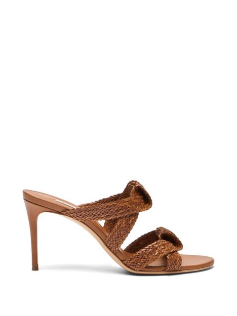 Casadei Julia Mariposa heeled mules - Brown - zdjęcie produktu nr 1