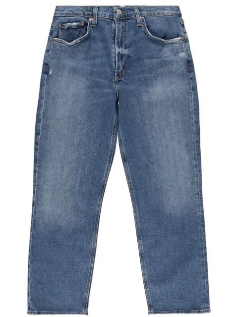 AGOLDE Kye cropped straight-leg stretch jeans - Blue - zdjęcie produktu nr 1