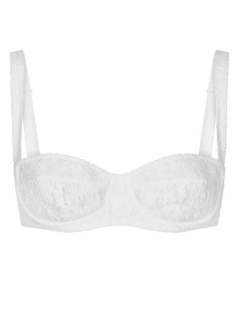 Dolce & Gabbana floral-lace balconette bra - White - zdjęcie produktu nr 1