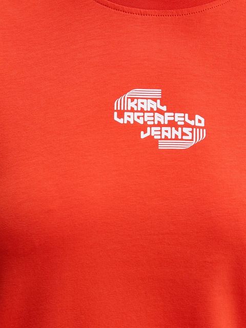 Karl Lagerfeld Jeans t-shirt damski kolor pomarańczowy A2W17027 - zdjęcie produktu nr 2