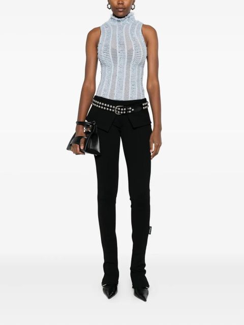 Off-White flared-leg ruffled trousers - Black - zdjęcie produktu nr 2