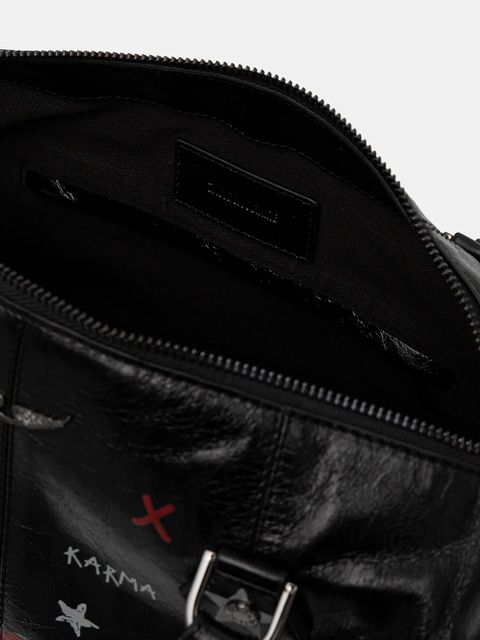 ZADIG&VOLTAIRE torebka skórzana kolor czarny LWBA04145