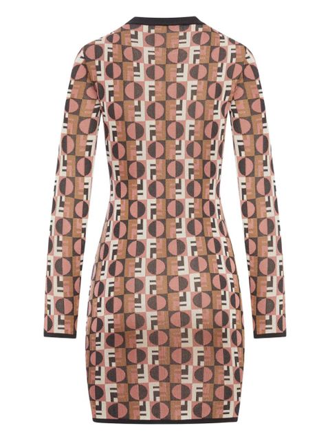 FENDI Optical geometric day dress - Pink - zdjęcie produktu nr 2