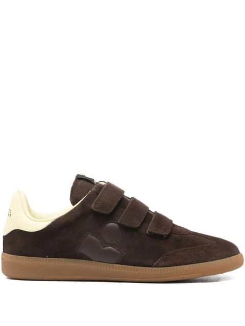 ISABEL MARANT Beth suede touch-strap sneakers - Brown - zdjęcie produktu nr 1