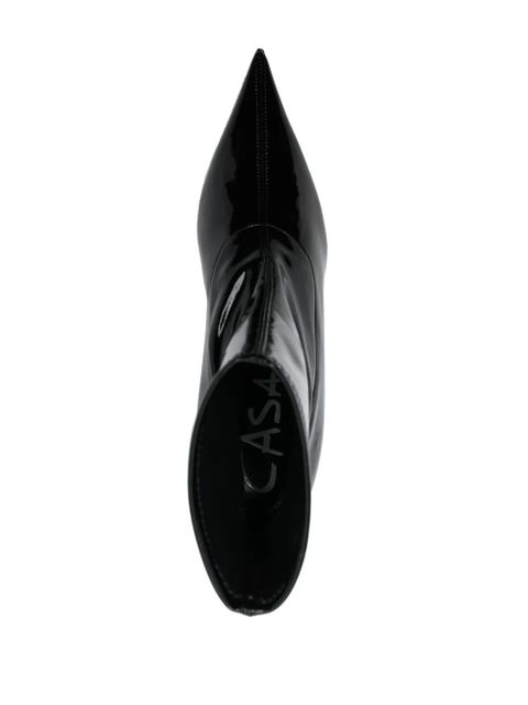 Casadei Elodie 80mm leather ankle boots - Black