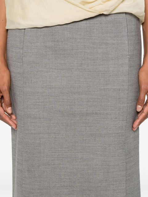 ENTIRE STUDIOS straight skirt - Grey