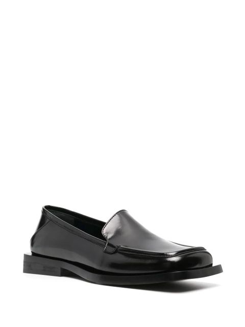 The Attico Micol asymmetric-toe leather loafers - Black - zdjęcie produktu nr 2