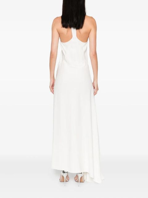 Christopher Esber draped asymmetric dress - White