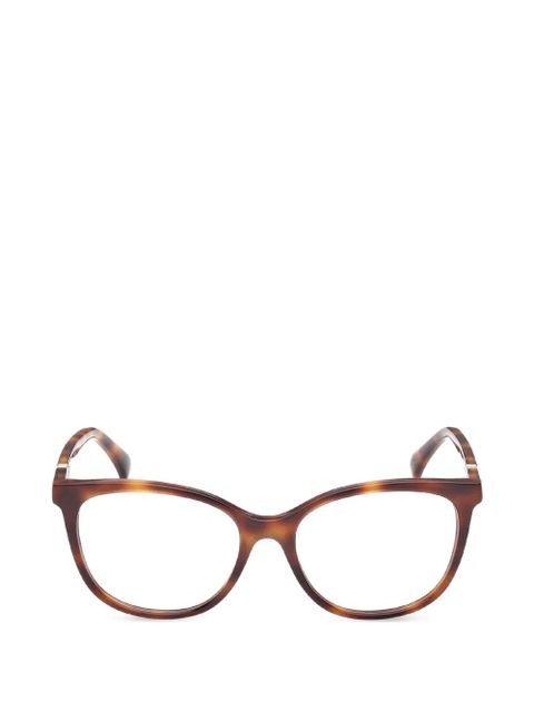 Max Mara Eyewear rectangle-frame glasses - Brown - zdjęcie produktu nr 1