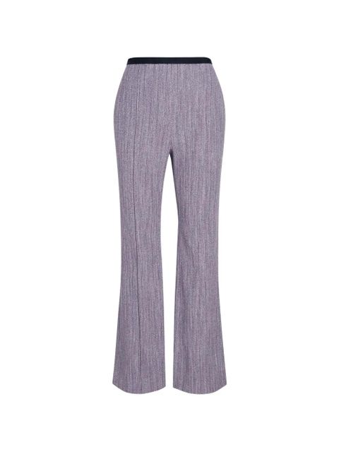 Proenza Schouler Lorenza flared trousers - Purple - zdjęcie produktu nr 1