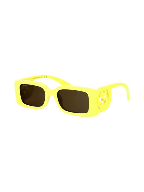 Gucci Eyewear rectangle-frame sunglasses - Yellow