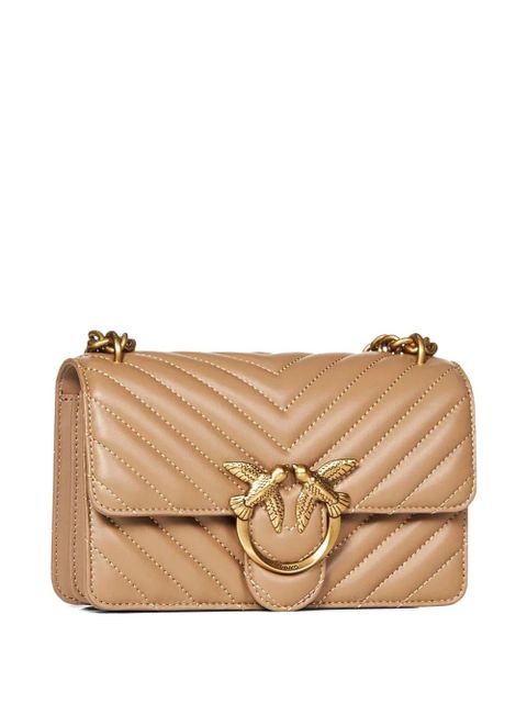 PINKO mini Love cross body bag - Neutrals