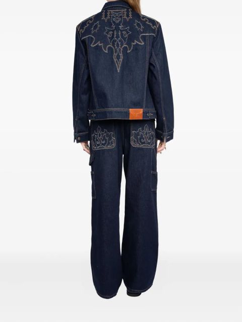 Zadig&Voltaire embroidered denim jacket - Blue