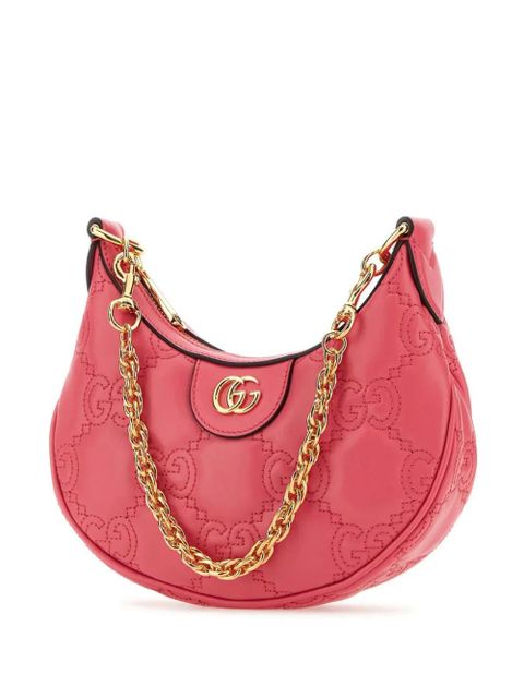 Gucci small GG matelassé shoulder bag - Pink