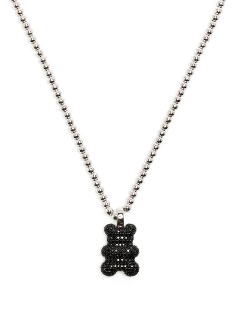 APM Monaco Mood Yummy Bear embellished necklace - Silver