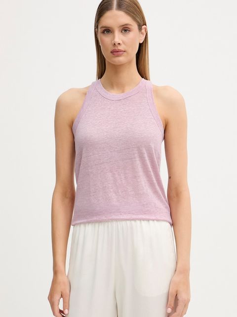 United Colors of Benetton top damski lniany - zdjęcie produktu nr 2
