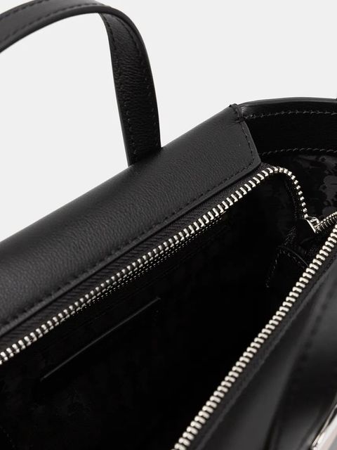 Karl Lagerfeld torebka skórzana kolor czarny 246W3030