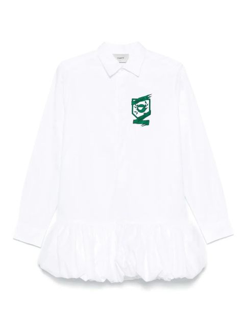 Coperni embroidered-logo dress - White - zdjęcie produktu nr 1