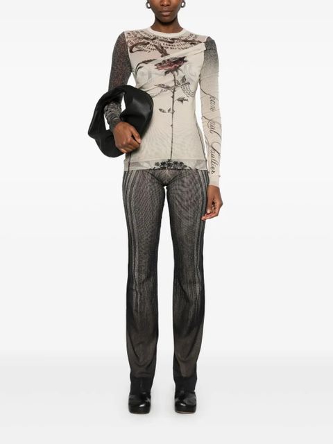 Jean Paul Gaultier mesh top - Neutrals - zdjęcie produktu nr 2