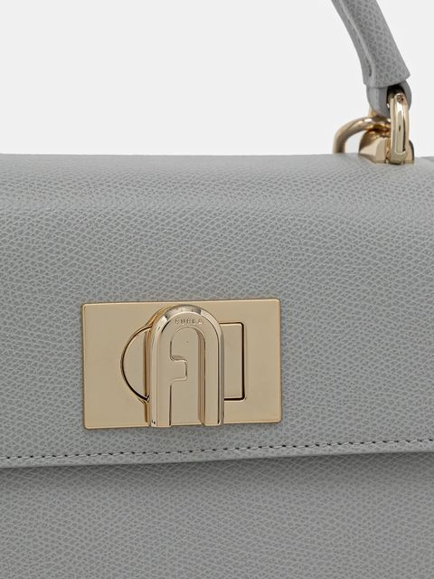Furla torebka skórzana Mini Top Handle kolor szary WB00109 ARE000 CRH00