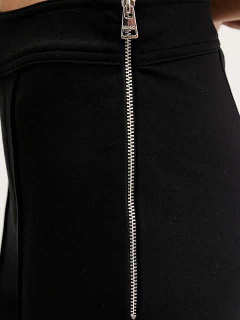 HUGO spodnie damskie kolor czarny proste high waist 50542730