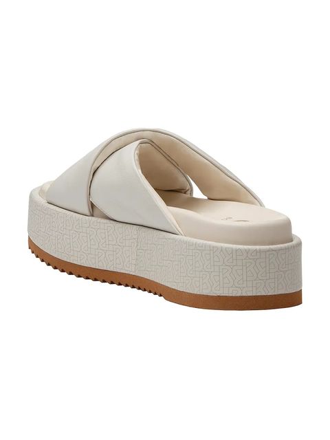 Bogner klapki skórzane SORRENTO 1 damskie kolor beżowy na platformie 22525301 - zdjęcie produktu nr 2