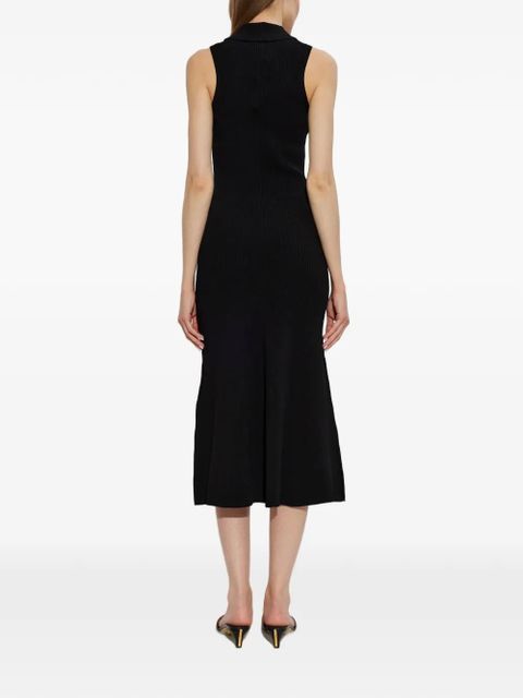 Victoria Beckham zip-fastening midi dress - Black