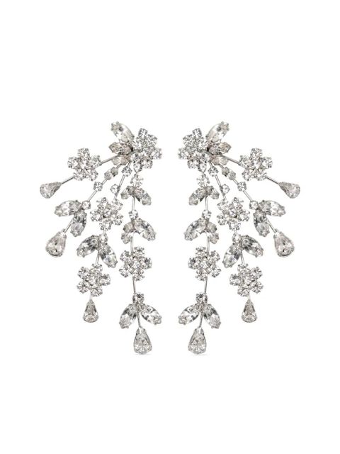 Jennifer Behr 18kt gold plated Daphne crystal drop earrings - Silver - zdjęcie produktu nr 1