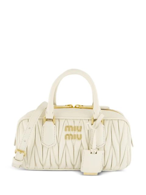 Miu Miu Arcadie leather tote bag - Neutrals - zdjęcie produktu nr 1