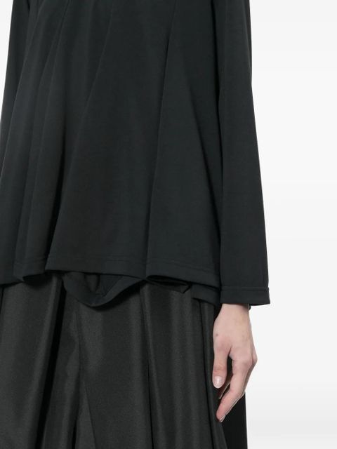 Comme Des Garçons draped T-shirt - Black
