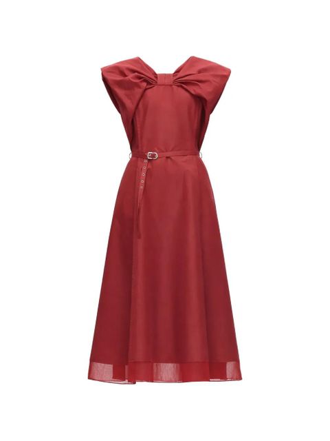 3.1 Phillip Lim bow belted midi dress - Red - zdjęcie produktu nr 1