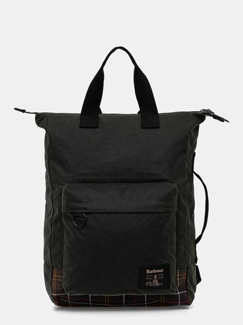 Barbour plecak Field Wax kolor zielony duży gładki UBA0714 - zdjęcie produktu nr 1