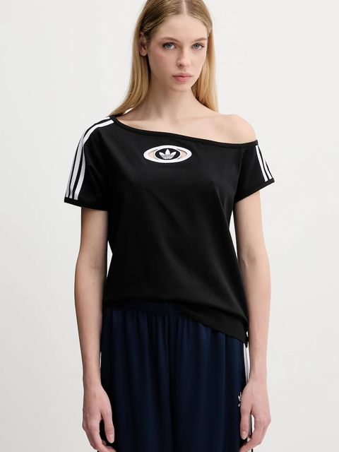 adidas Originals t-shirt Offshoulder Tee damski kolor czarny KC8796 - zdjęcie produktu nr 1