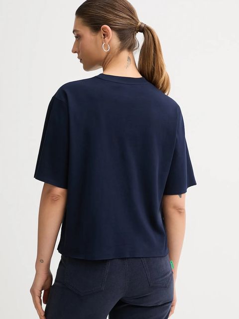 United Colors of Benetton t-shirt bawełniany damski kolor granatowy 3DCJD10B9