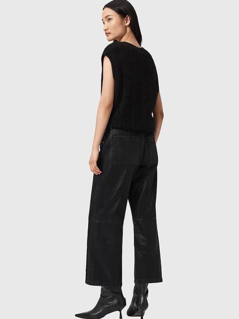 AllSaints jeansy damskie high waist W070EB