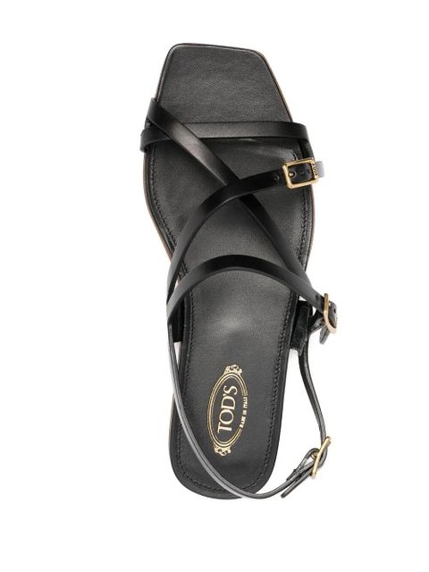 Tod's crossover buckled sandals - Black
