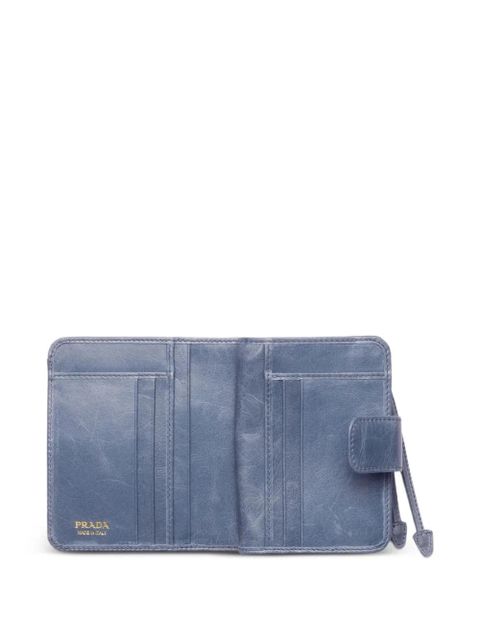Prada small leather wallet - Blue