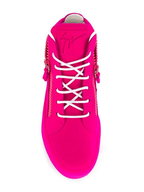 Giuseppe Zanotti The Unfinished hi-top sneakers - Pink