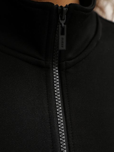 Guess bluza FABIA damska kolor czarny z aplikacją V5BQ00 KCX22