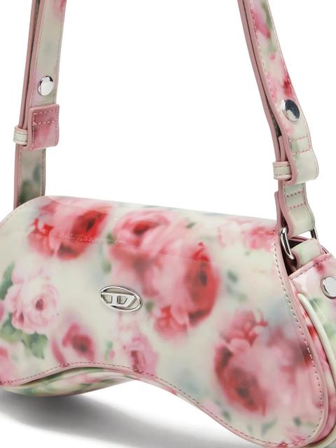Diesel floral-print shoulder bag - White