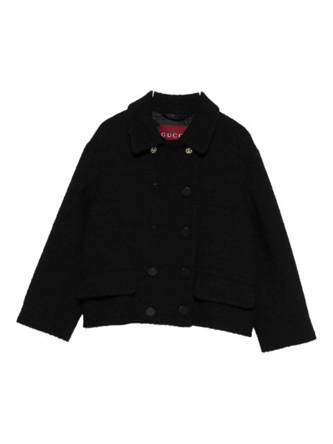 Gucci double-breasted button jacket - Black