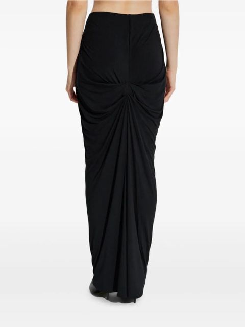 ENTIRE STUDIOS draped midi skirt - Black