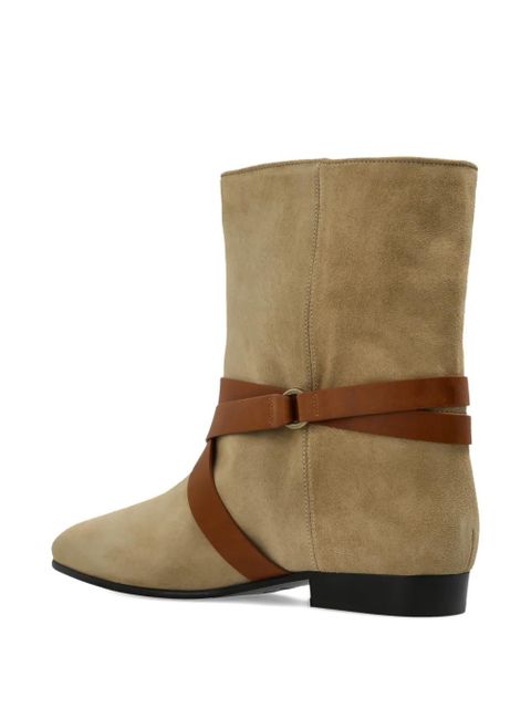 ISABEL MARANT Rejen suede ankle boot - Neutrals