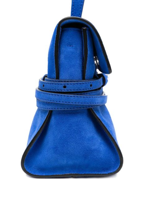 Moschino mini buckle-strap tote bag - Blue