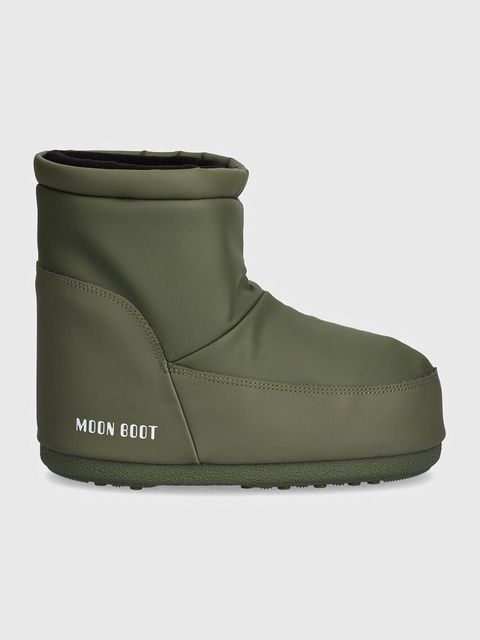 Moon Boot śniegowce MB ICON LOW NOLACE RUBBER kolor zielony 80D1409410 M006