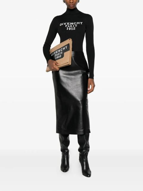 Givenchy high-neck logo bodysuit - Black